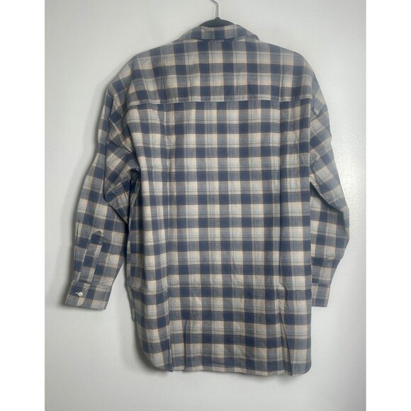 FRANK & EILEEN Shirley Plaid Oversized Button-Up Shirt Size XS Blue NEW Fall - Picture 5 of 13